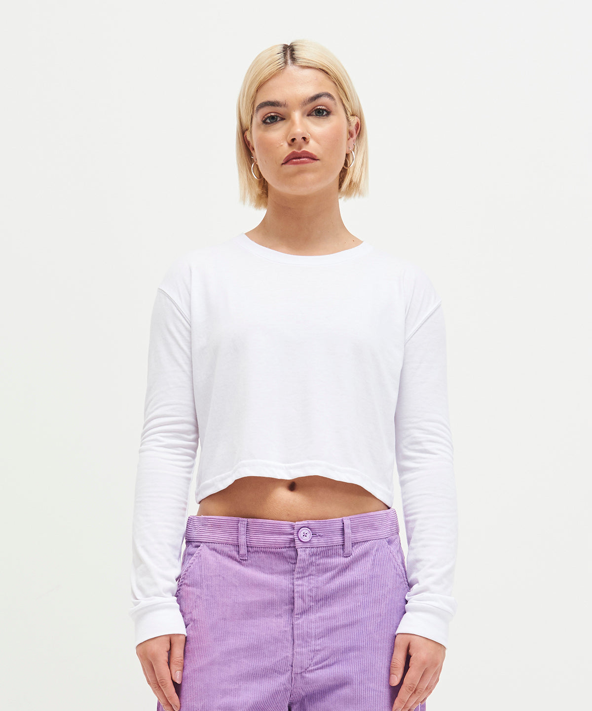 Women's long sleeve cropped T