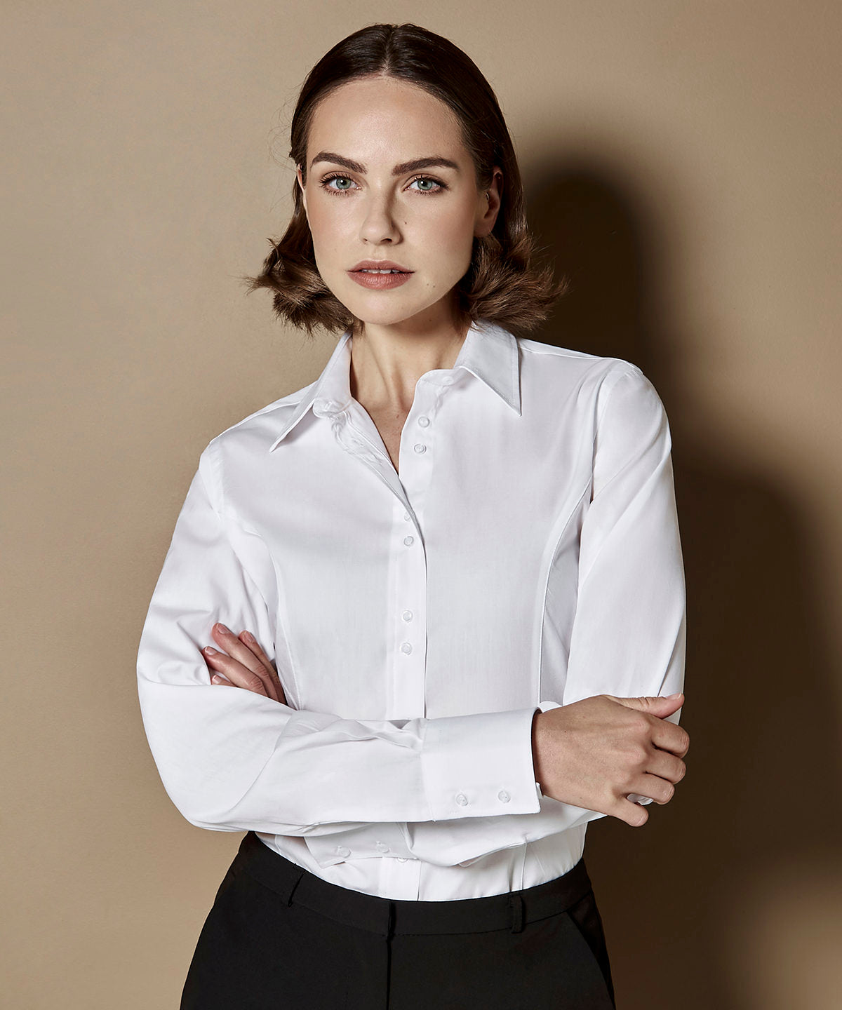 Women's city business blouse long sleeve