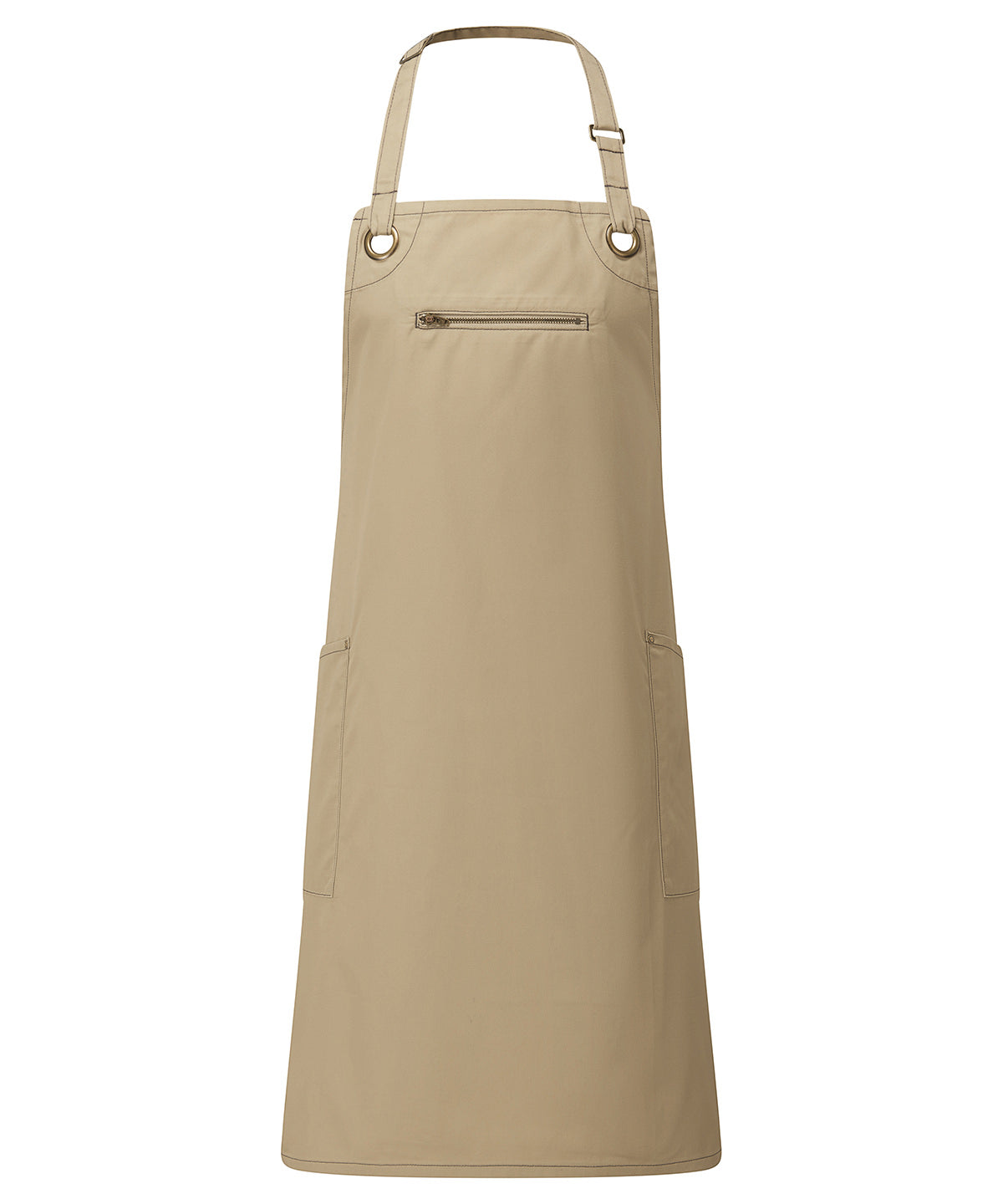 ‘Barley’ Contrast Stitch Bib Apron