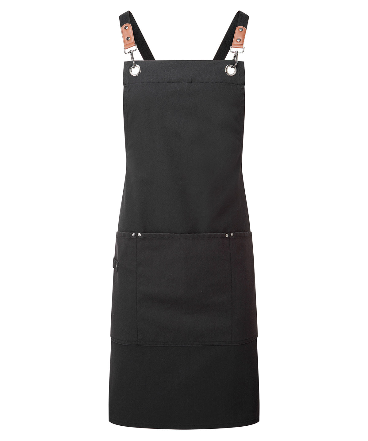 Clip ‘n’ Clasp cross-back bib apron