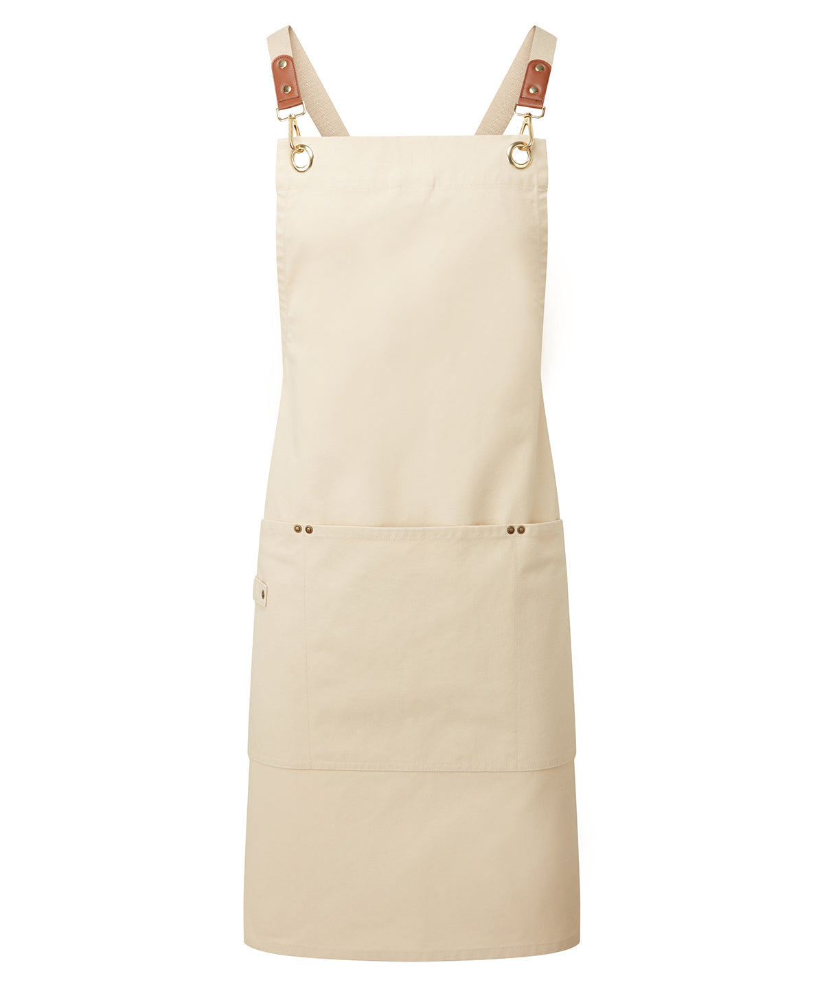 Clip ‘n’ Clasp cross-back bib apron