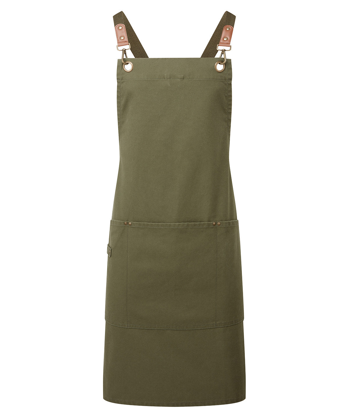 Clip ‘n’ Clasp cross-back bib apron