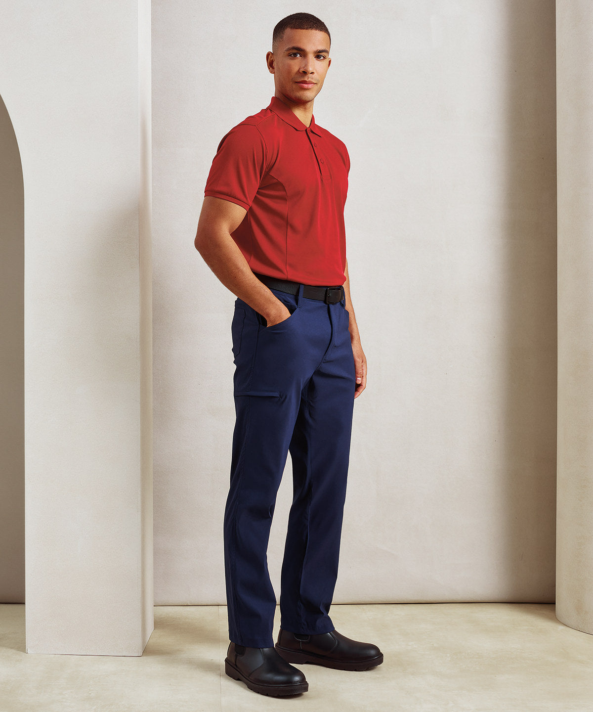 Stretchchecker ‘Adapt’ trousers