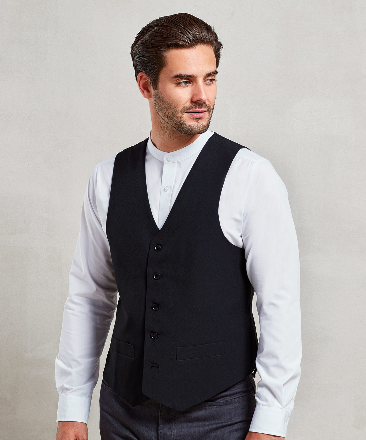 Lined polyester waistcoat