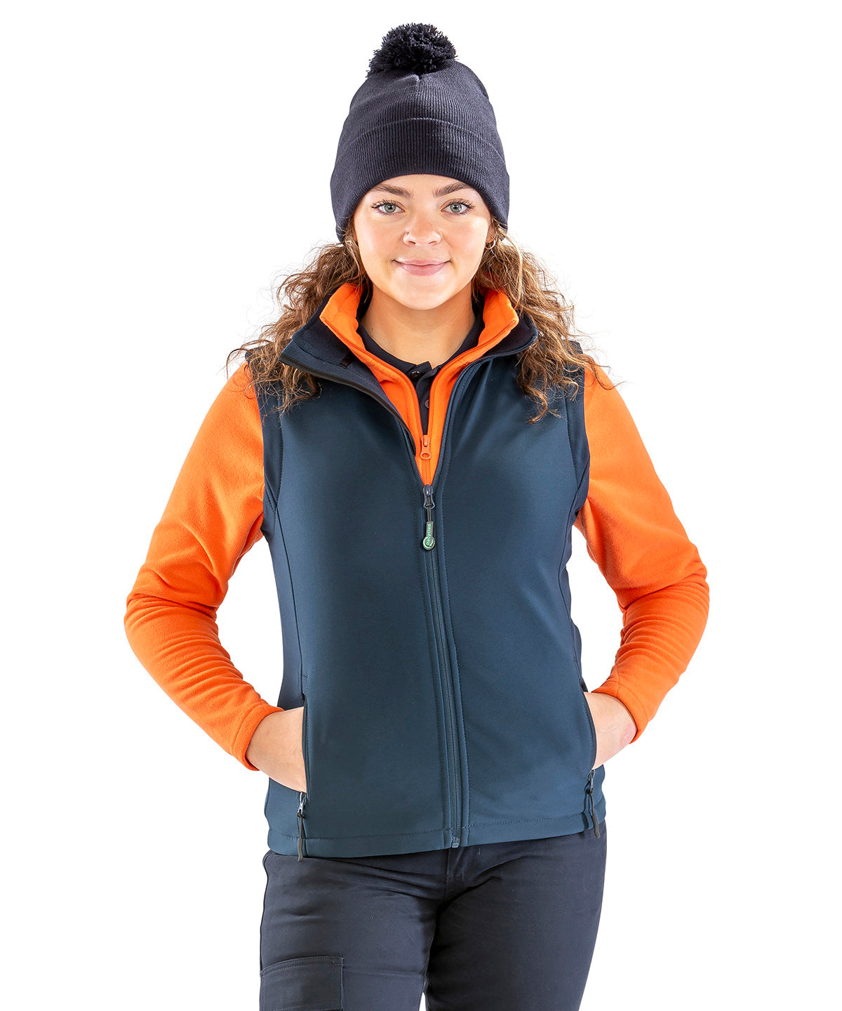 Women's printable softshell bodywarmer