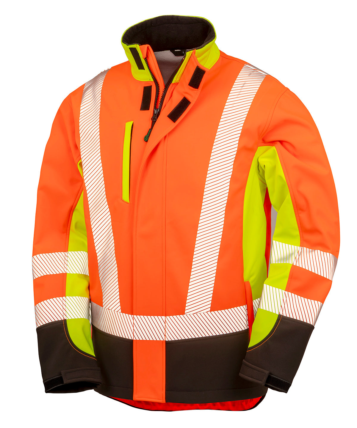 Recycled 3-layer printable 3-tone safety softshell