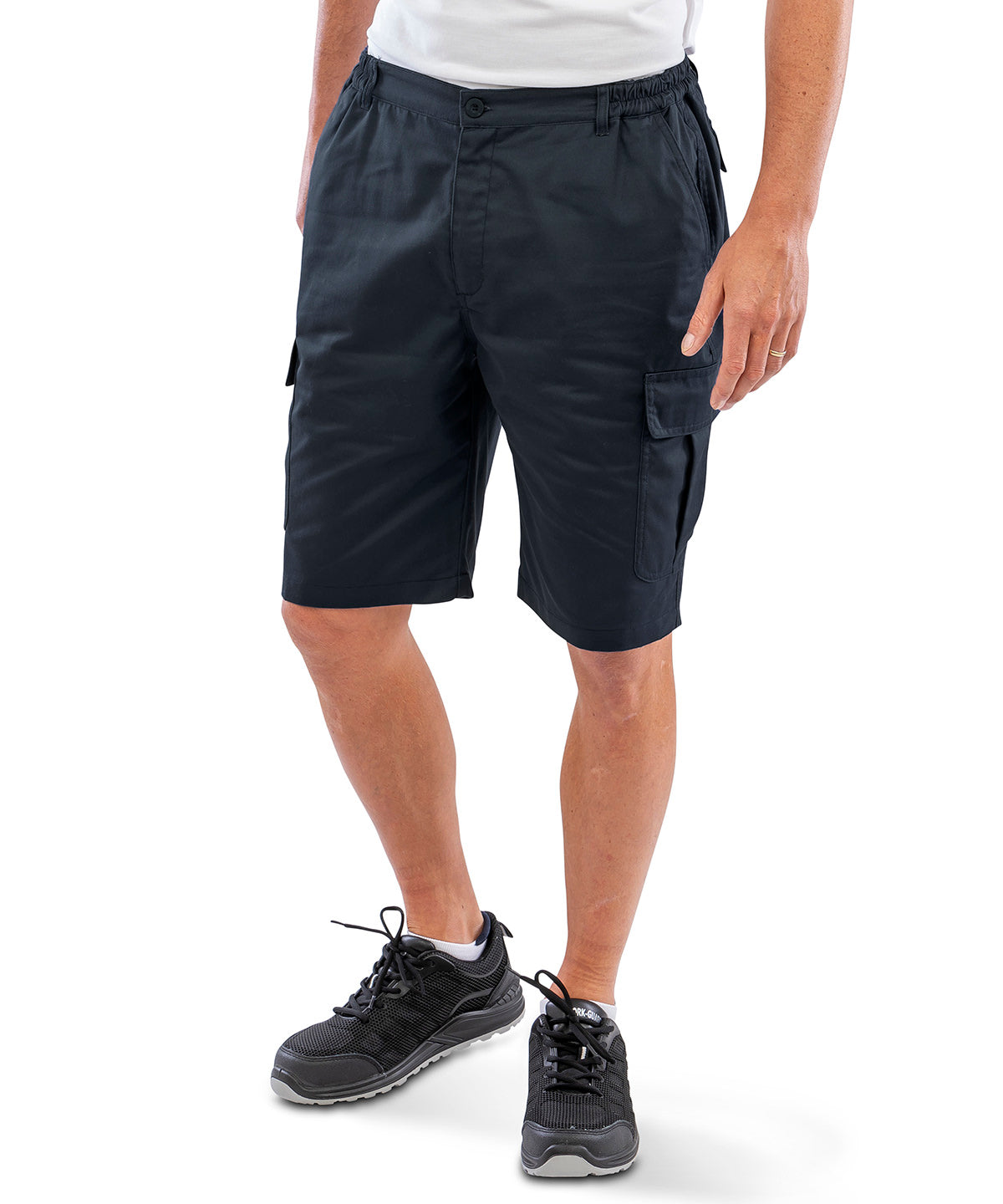 Recycled work-guard utility shorts