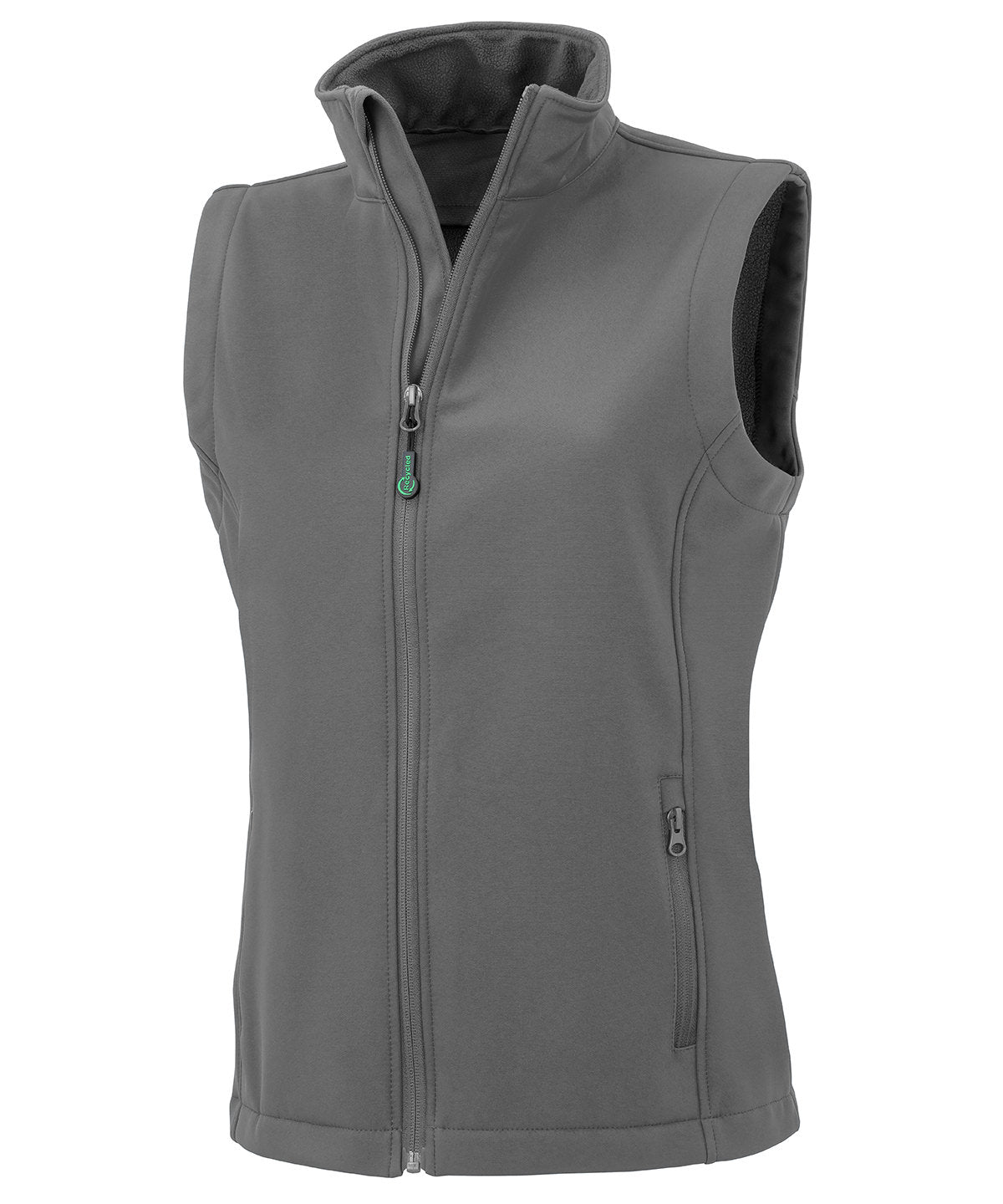 Women's recycled 2-layer printable softshell bodywarmer