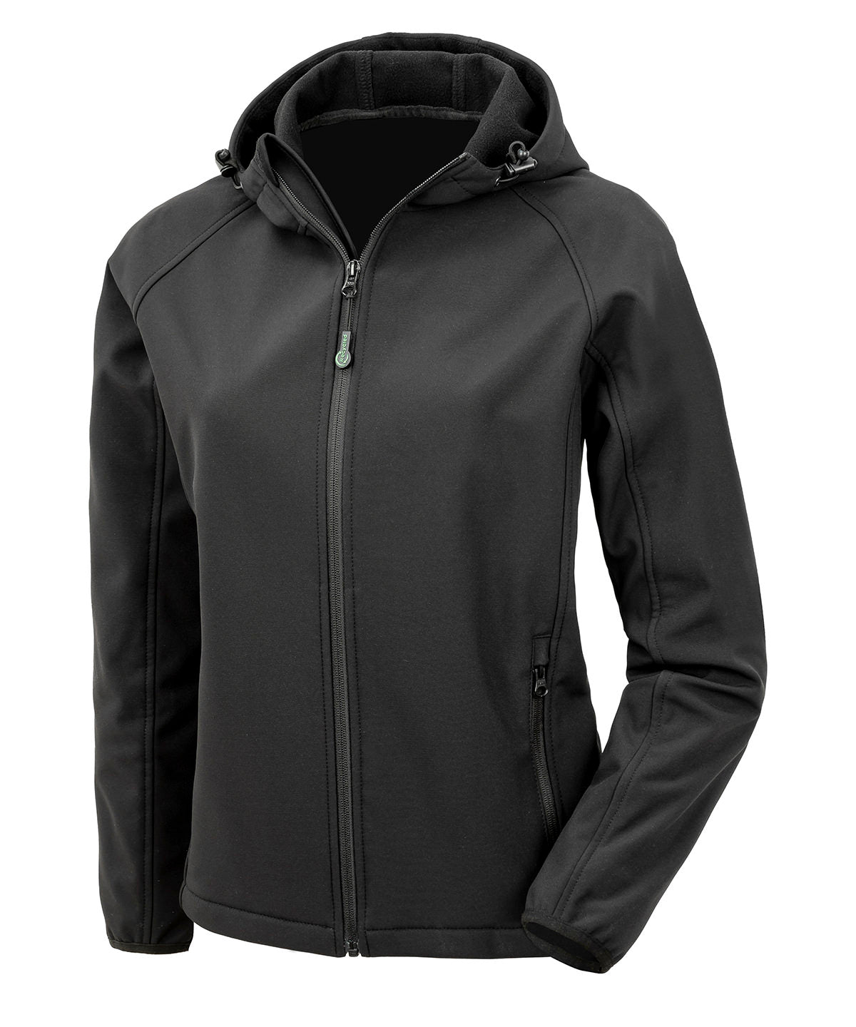 Women’s recycled 3-layer printable hooded softshell