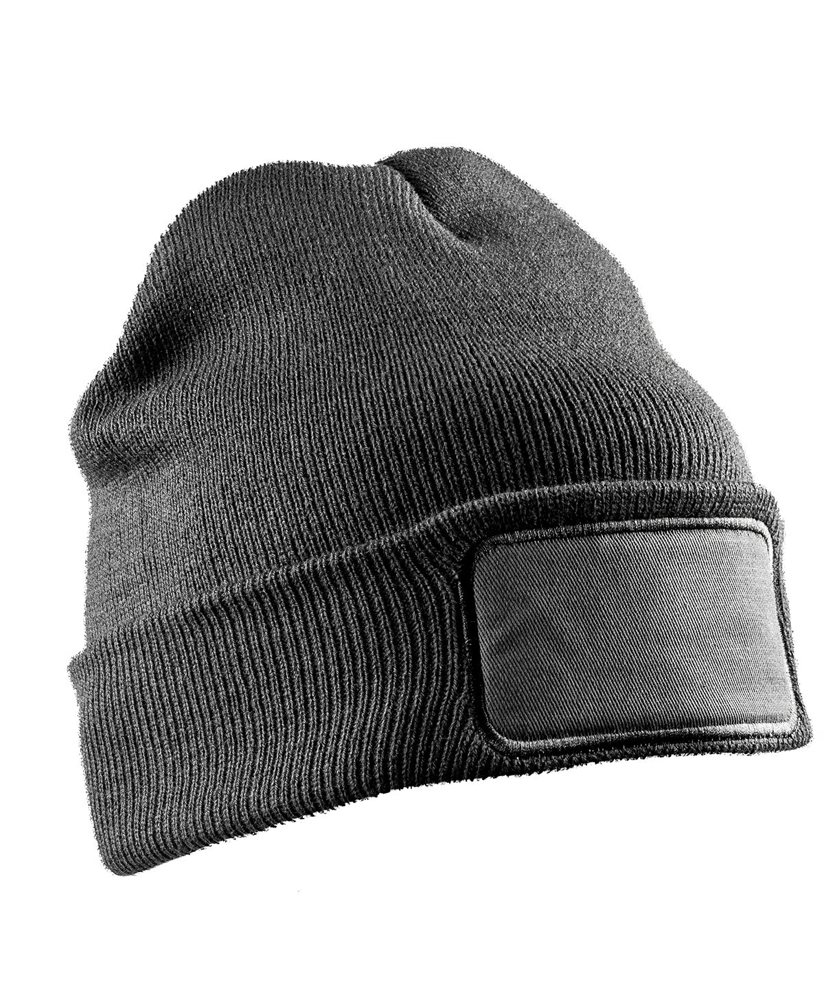 Recycled double knit printers beanie