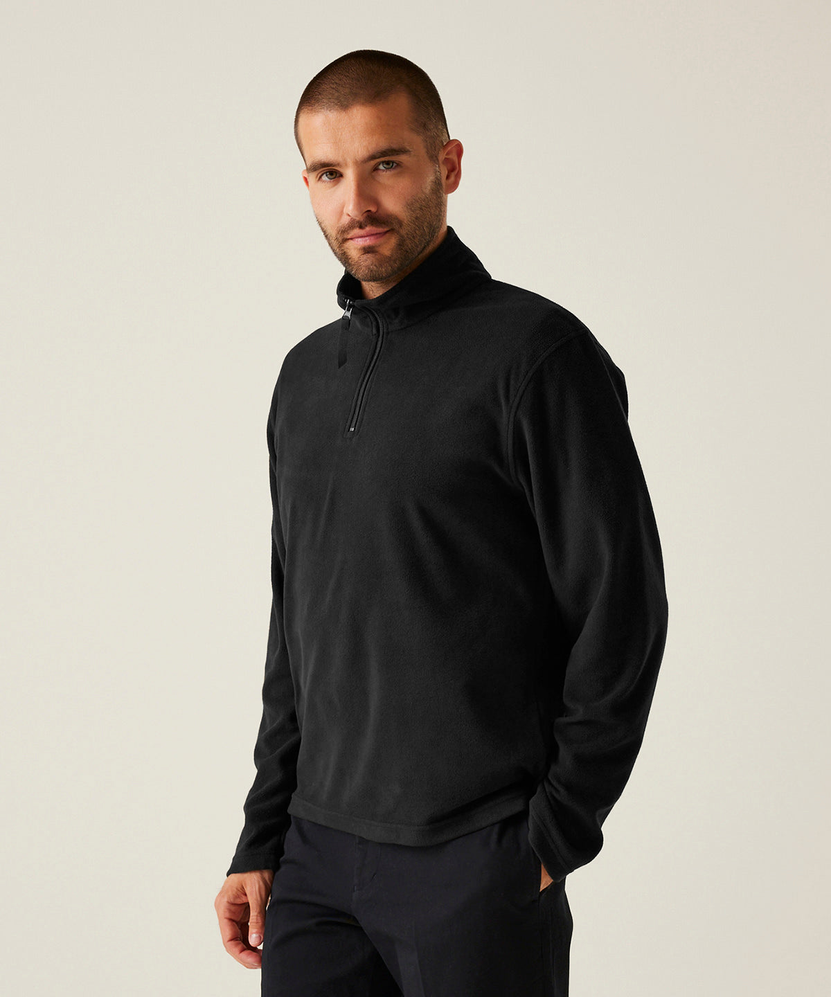 Zip-neck microfleece