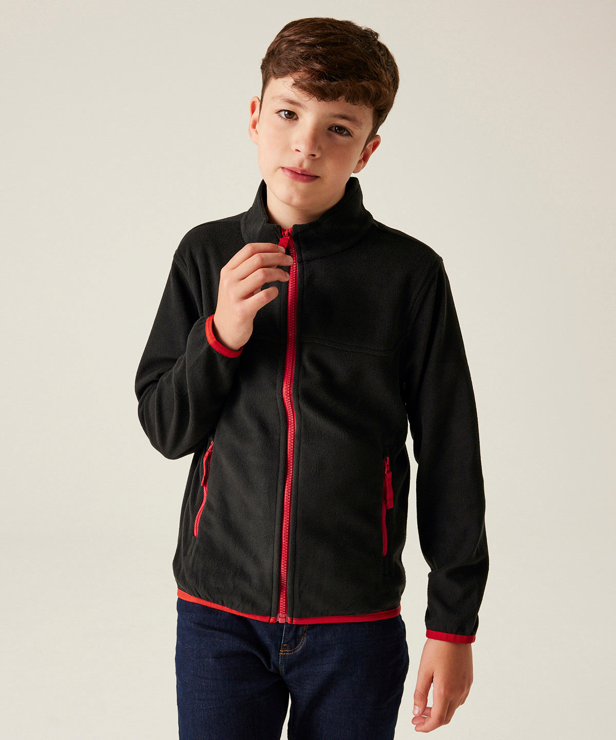 Kids full-zip microfleece