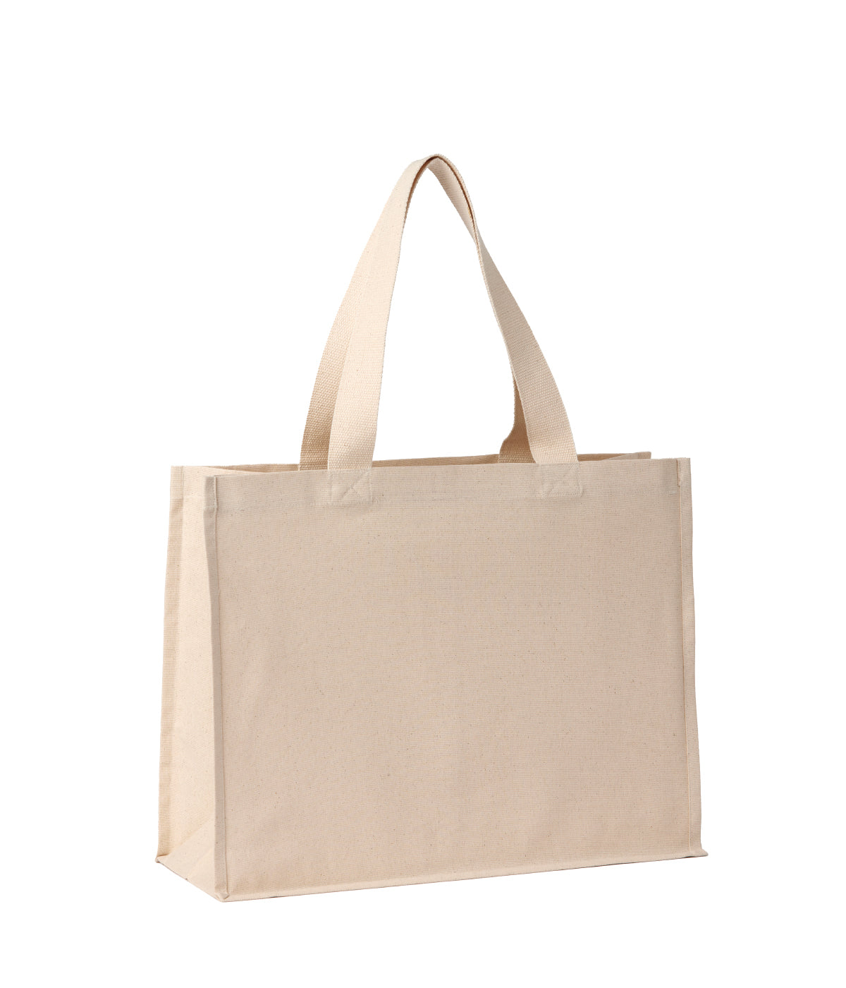 Recycled premium canvas stand-up shopper