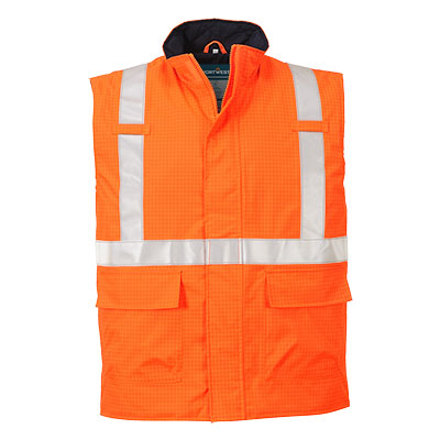 Bizflame Rain Hi-Vis FR Bodywarmer