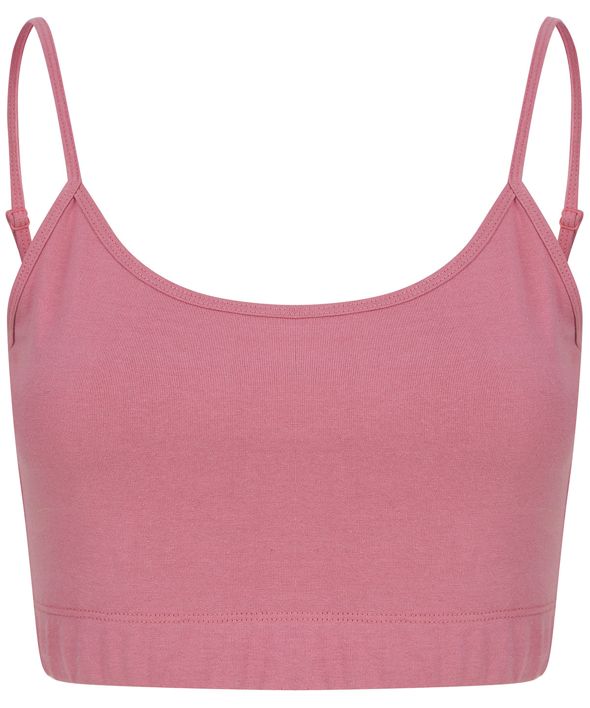 Women's sustainable fashion cropped cami top with adjustable straps