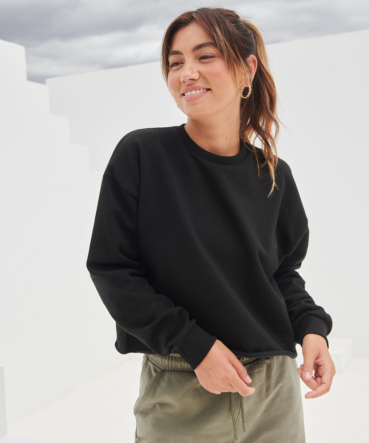 Women's cropped slounge sweat