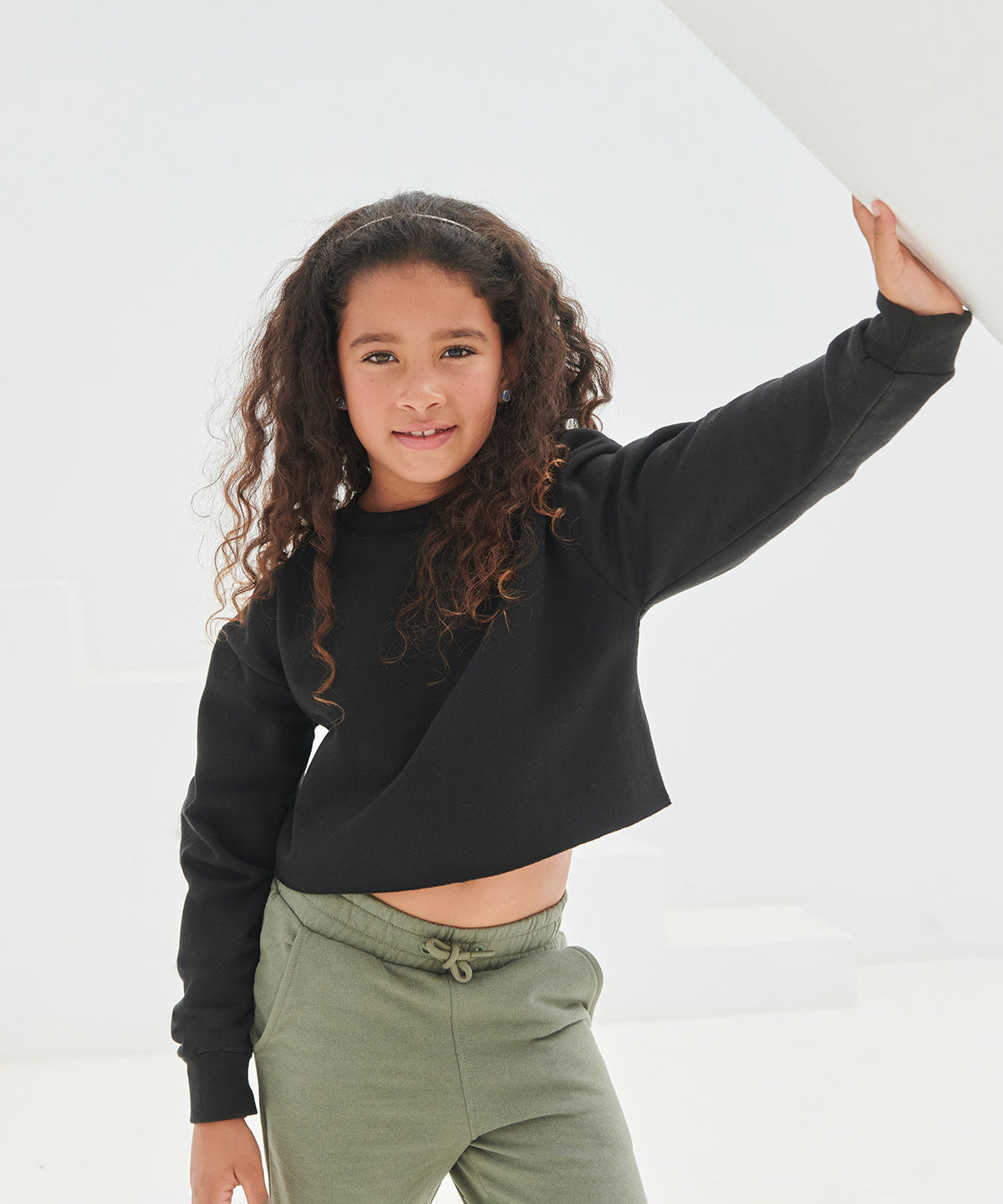 Kids cropped slounge sweat