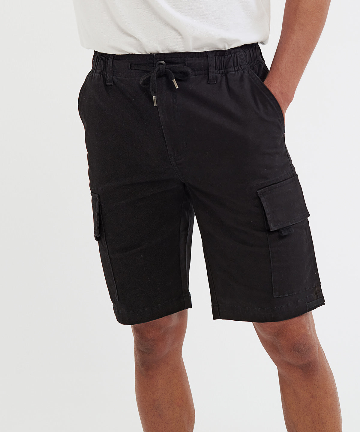 Men’s drawstring cargo utility shorts