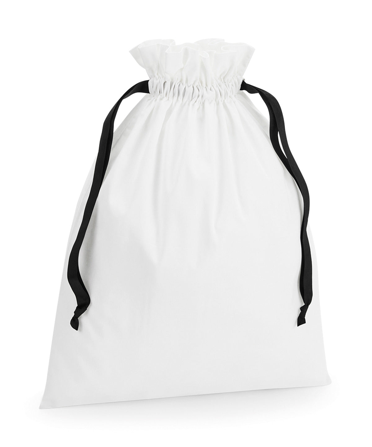 Cotton gift bag with ribbon drawstring