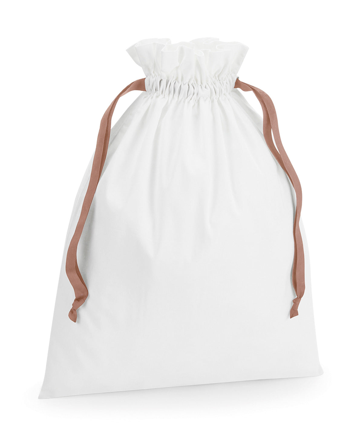 Cotton gift bag with ribbon drawstring