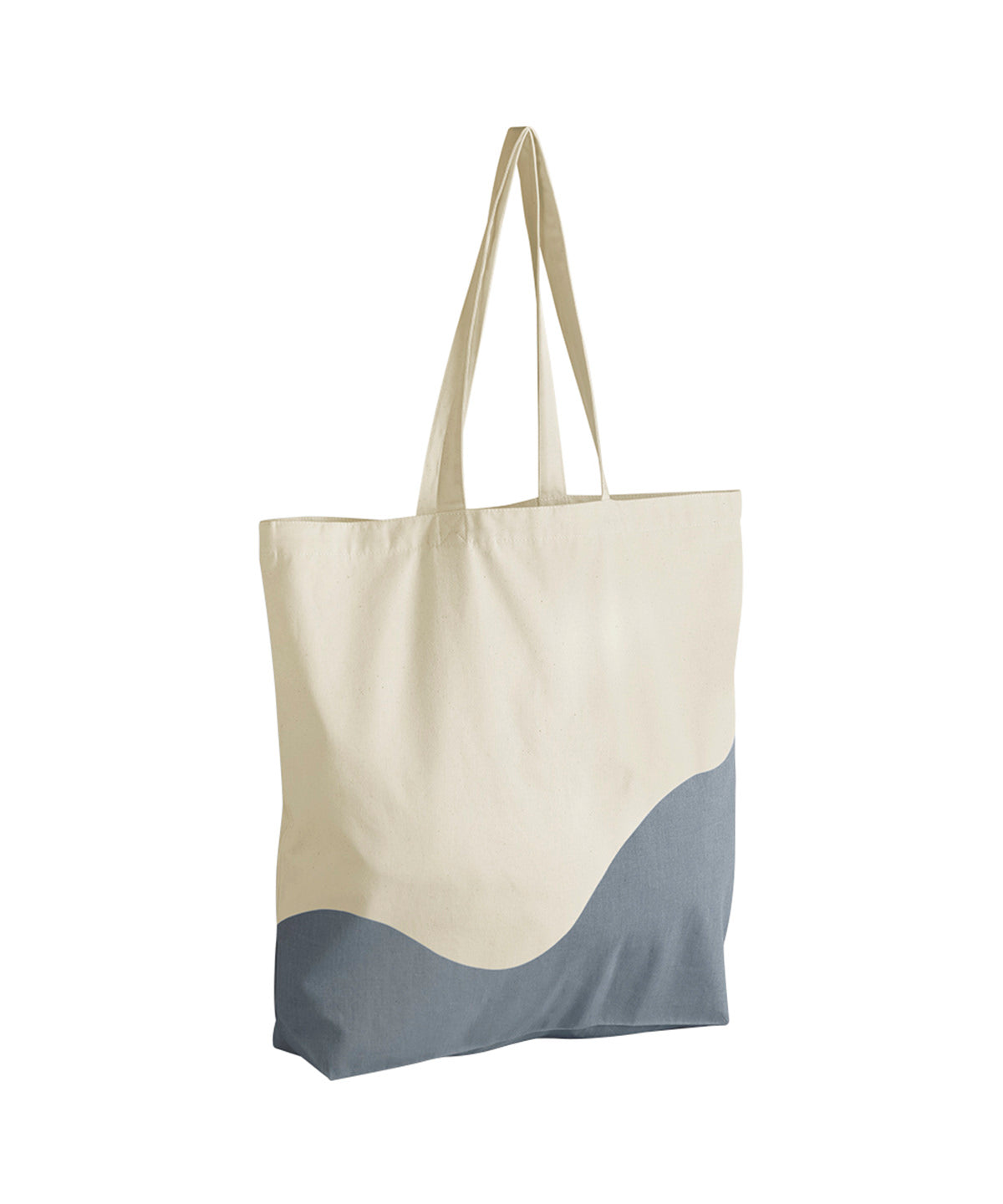 Organic cotton wave print maxi tote