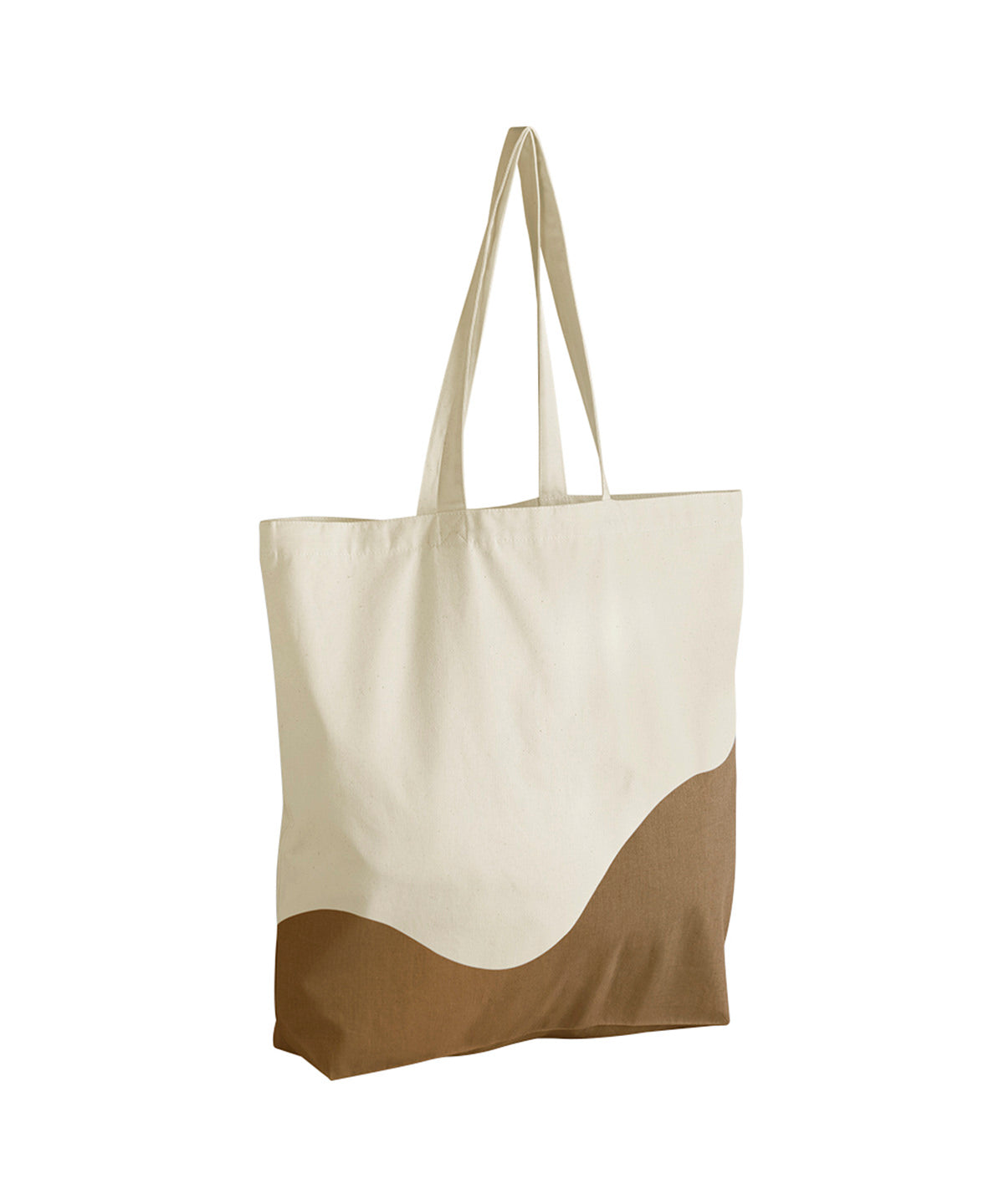 Organic cotton wave print maxi tote