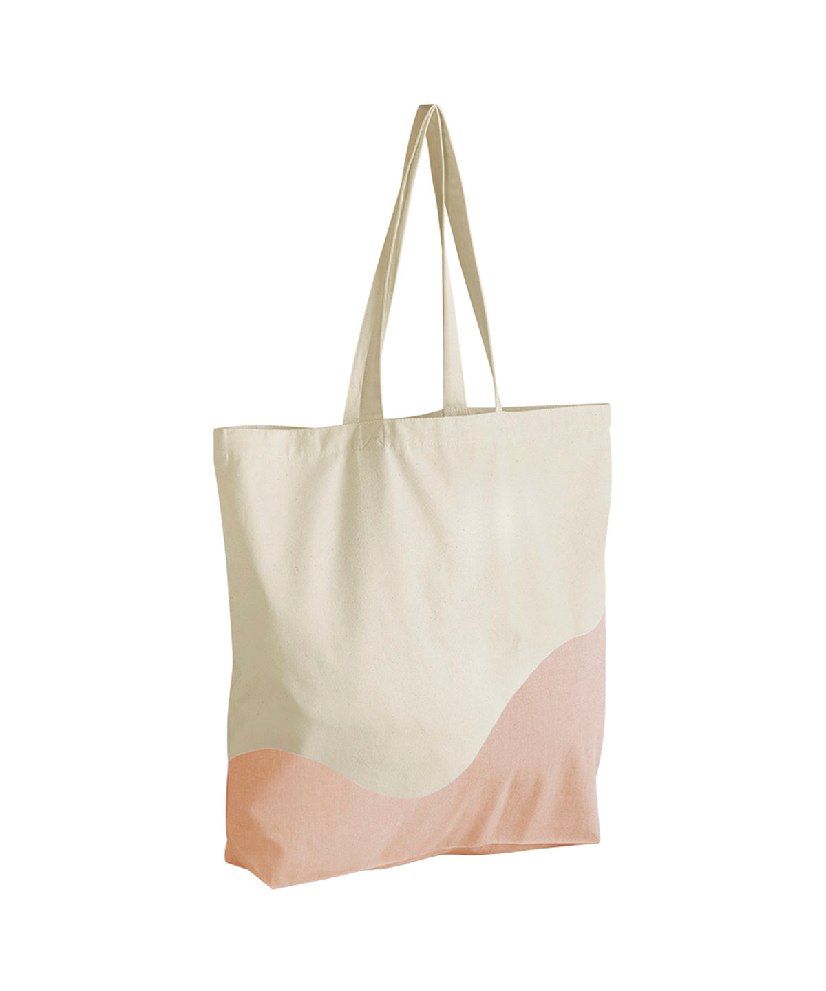 Organic cotton wave print maxi tote