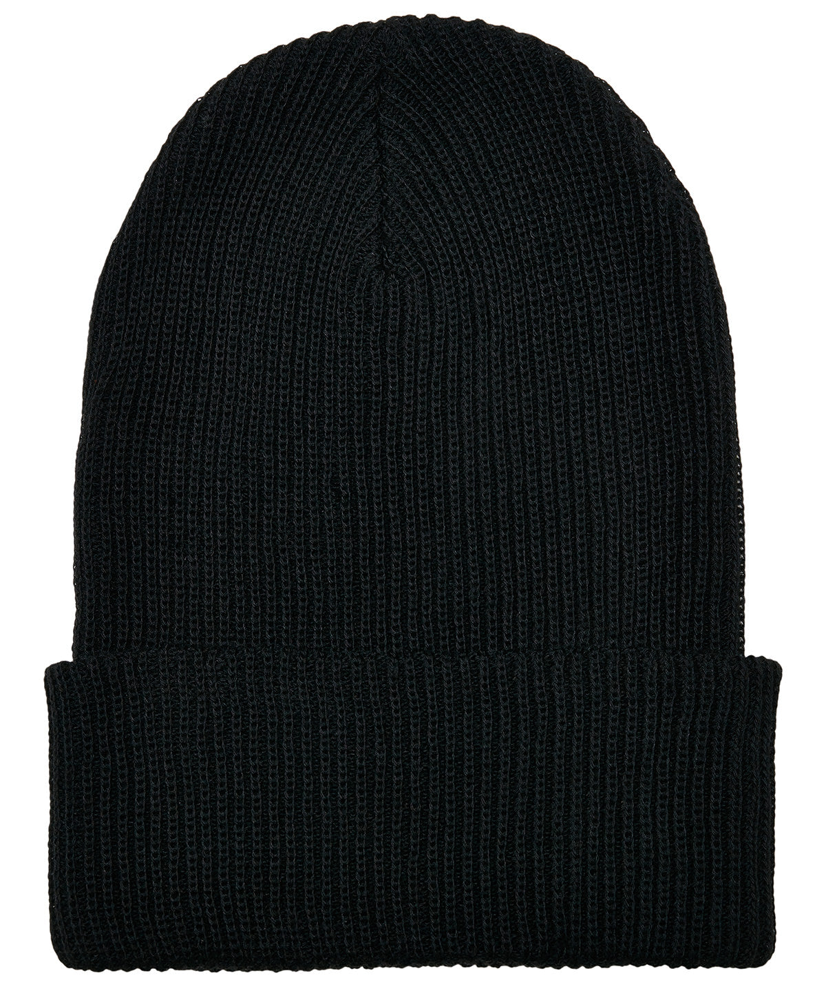 Recycled yarn ribbed knit beanie (1504RY)