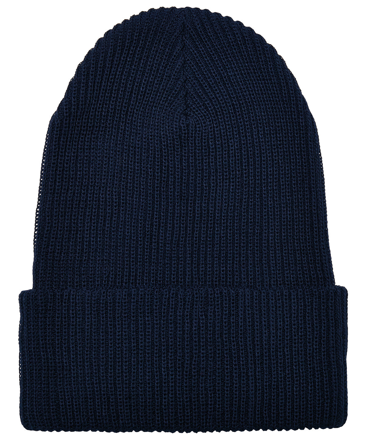 Recycled yarn ribbed knit beanie (1504RY)