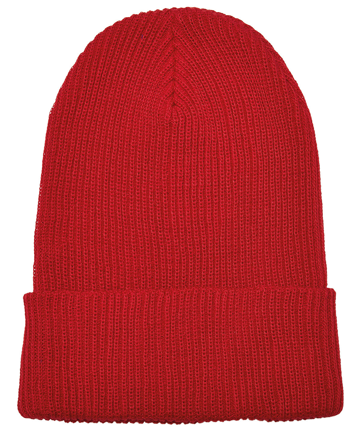 Recycled yarn ribbed knit beanie (1504RY)