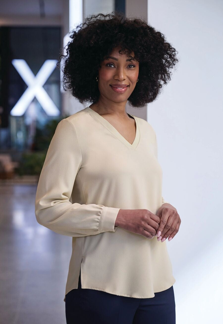 Como L/S Crepe Blouse