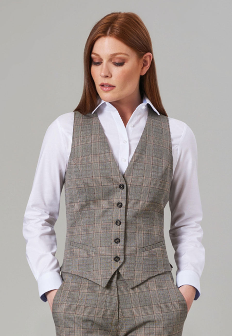 Olivia Check Waistcoat